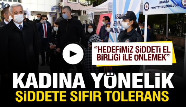 ISPARTA VALİSİ SEYMENOĞLU: HEDEFİMİZ ŞİDDETİ EL BİRLİĞİ İLE ÖNLEMEK”