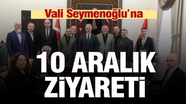 Isparta valisi Seymenoğlu’na 10 Aralık ziyareti