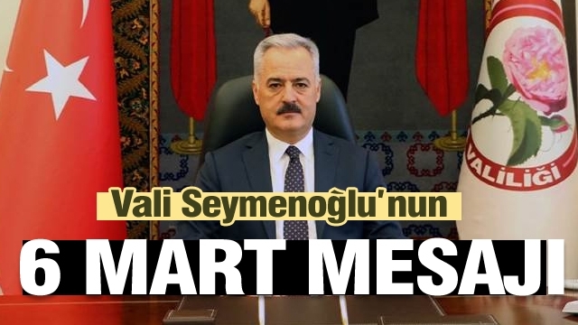 Isparta Valisi Seymenoğlu' nun '' 6 Mart 1930 Atatürk’ ün Isparta’ya Gelişi'' ile ilgili mesajı