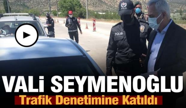Isparta Valisi Seymenoğlu Trafik Denetimine Katıldı