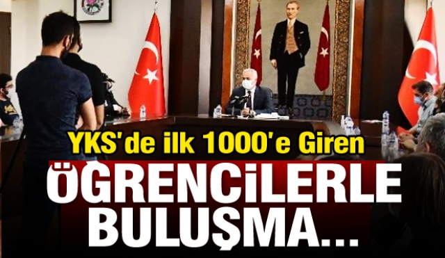 Isparta Valisi Seymenoğlu YKS’de İlk 1000’e Giren Öğrencilerle Buluştu
