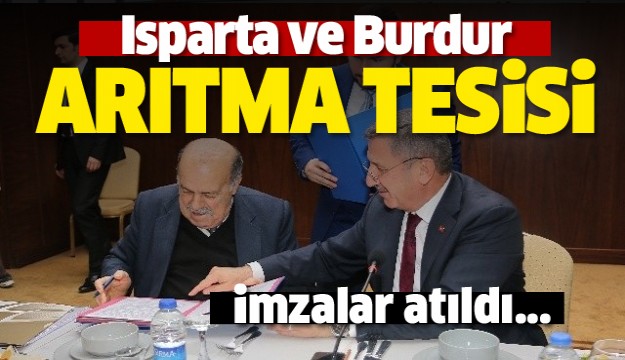  Isparta ve Burdur arıtma tesisini ortak yapacak