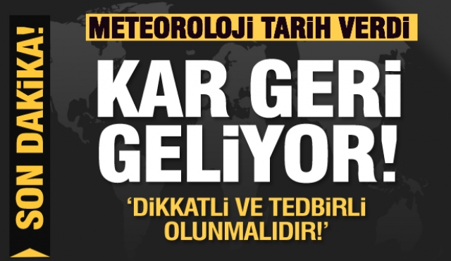 ISPARTA VE BURDUR İÇİN KAR YAĞIŞI METEOROLOJİ TARİH VERDİ