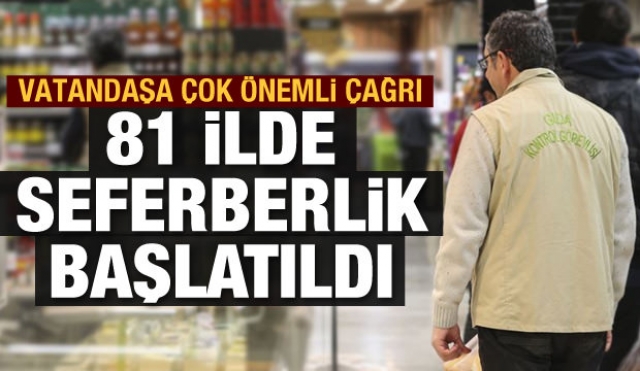 Isparta ve tüm illerde gıda seferberliği başlatıldı