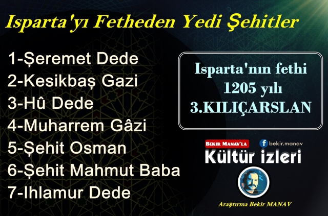 Isparta’yı fetheden Yedi Şehitler