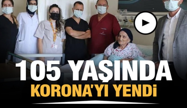 Isparta'da 105 yaşındaki hasta koronavirüsü yendi