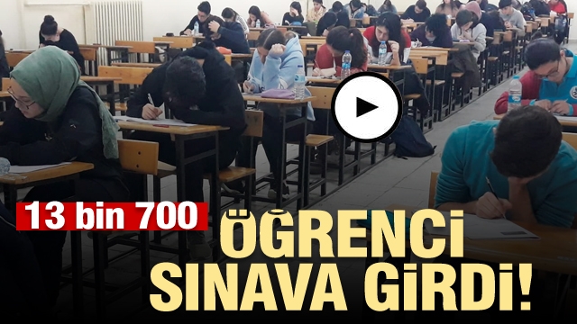 Isparta'da 13 bin 700 öğrenci kendini bu sınavla test etti