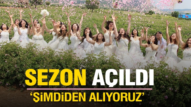Isparta'da 2020 yılı gül sezonu açıldı