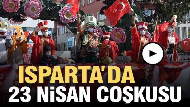 Isparta'da  23 Nisan Çocuk Tır’ı ile bayram coşkusu