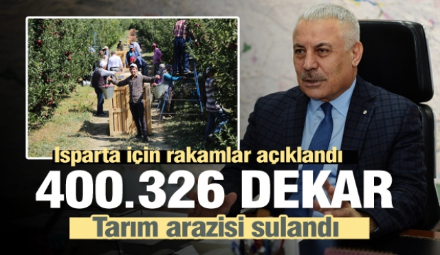 Isparta'da  400.326 Dekar Tarım Arazisi 
Sulandı