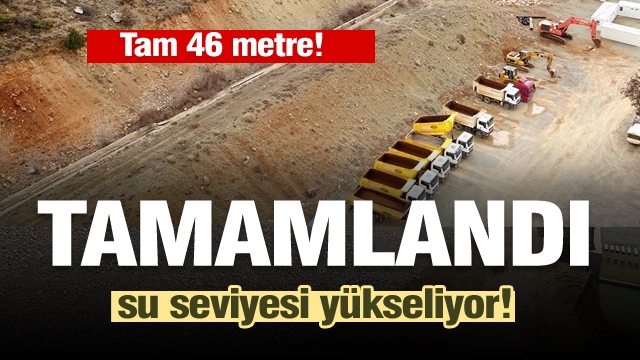 Isparta'da 46 metrelik barajda su seviyesi yükseliyor...