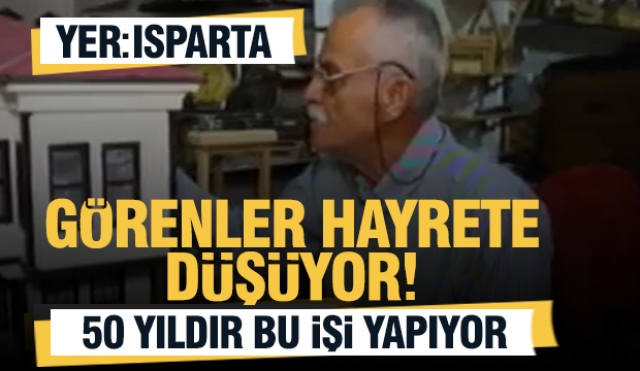 Isparta'da Ahşap Ustası, Otantik Konakların Minyatürlerini Yaparak İlgi Odağı Haline Geliyor