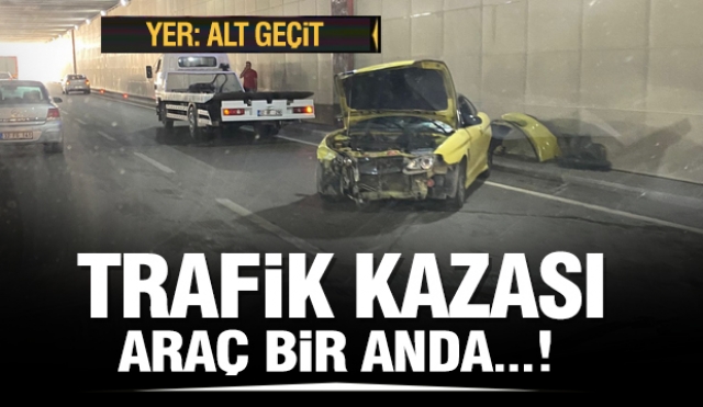 ISPARTA'DA ALT GEÇİTTE TRAFİK KAZASI