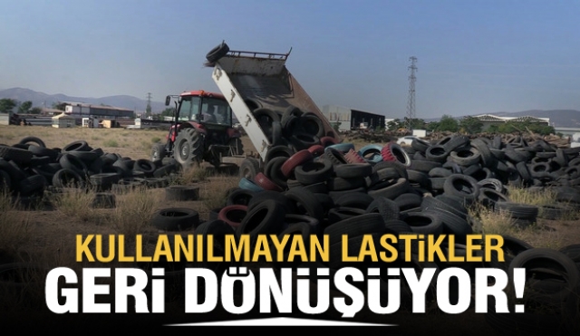 ISPARTA'DA ARAÇ LASTİK GERİ DÖNÜŞÜMÜ BAŞLADI