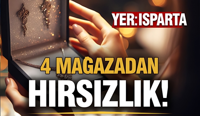 Isparta'da Ardışık Dört Mağazadan Hırsızlık Yapan Şüpheli Yakalandı