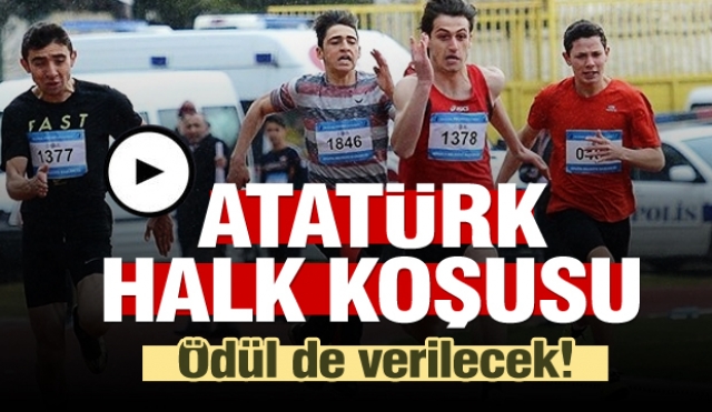 Isparta'da Atatürk Halk Koşusu