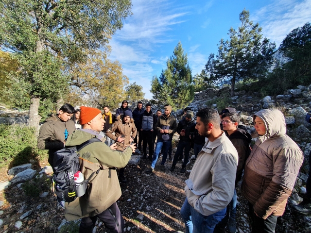 Isparta'da Avcılık ve Yaban Hayatı Bölümü Öğrencilerine Termessos'ta Uygulamalı Eğitim
