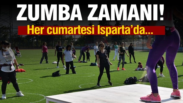 Isparta'da bayanlar Zumba yaptı