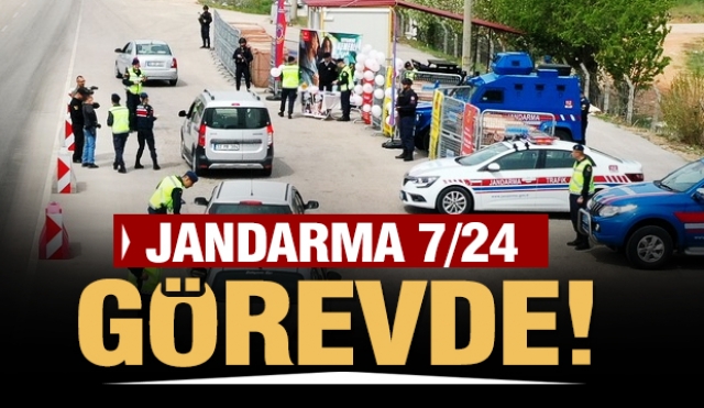 Isparta'da bayram süresince jandarma  7-24 Denetimde!