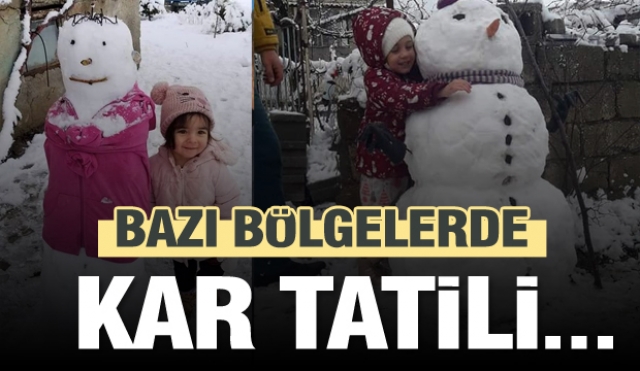 ISPARTA'DA BAZI İLÇE VE KÖYLERDE KAR TATİLİ İLAN EDİLDİ