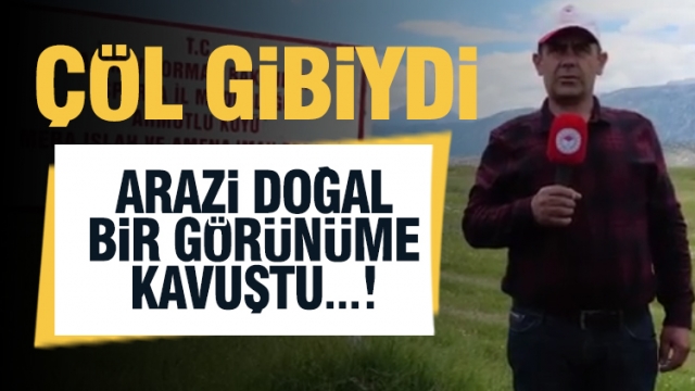 Isparta'da Bir Arazi Daha Doğal Meraya Dönüştürüldü