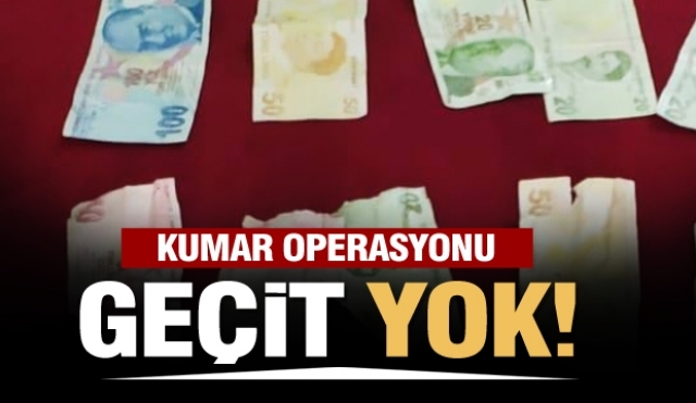 Isparta'da bir kumar operasyonu