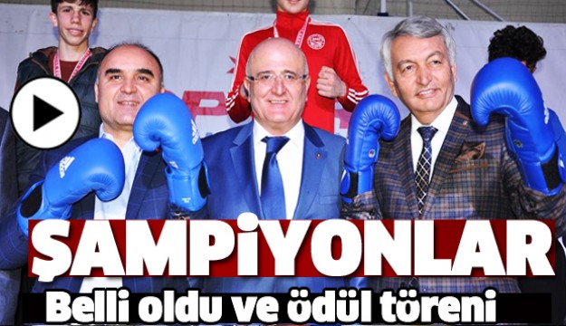 ISPARTA'DA BOKS ŞAMPİYONLARI BELLİ OLDU