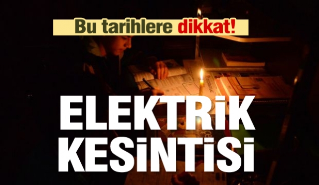 Isparta'da bu tarihlerde elektrik kesintileri olacak...