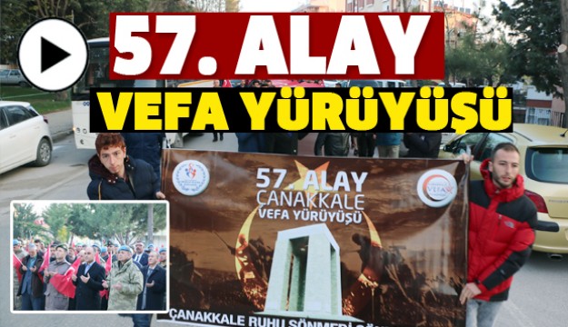 ISPARTA'DA ÇANAKKALE 57. ALAY VEFA YÜRÜYÜŞÜ