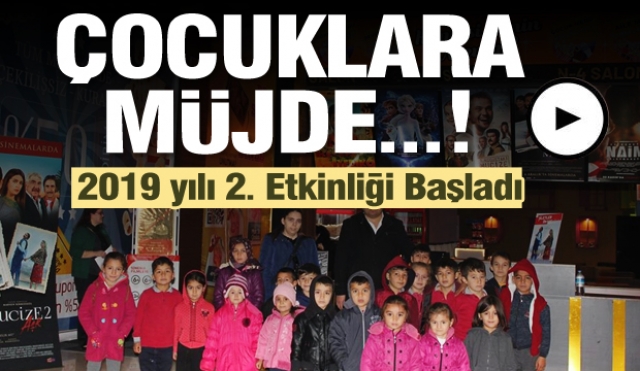 Isparta'da çocuklara  sinema müjdesi!  2019 yılı 2. Etkinliği Başladı