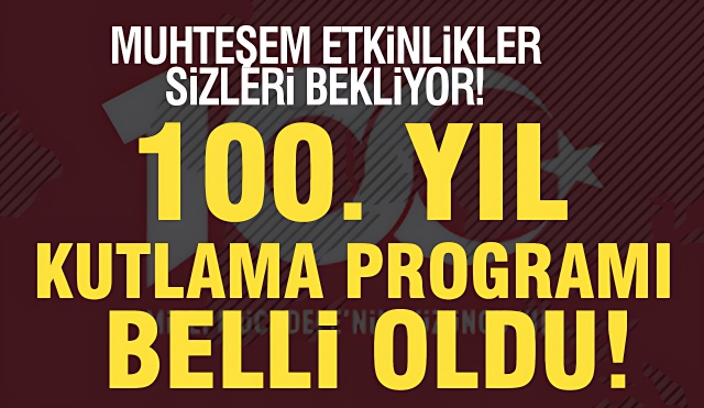 ISPARTA'DA CUMHURİYET BAYRAMININ 100. YIL KUTLAMALARI PROGRAMI 