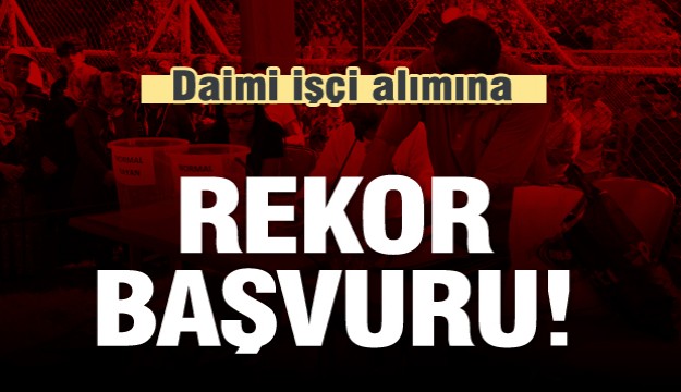 Isparta'da daimi işçi alımına rekor başvuru!