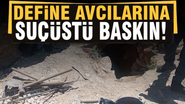 ISPARTA'DA DEFİNE AVCILARINA JANDARMANDAN SUÇÜSTÜ