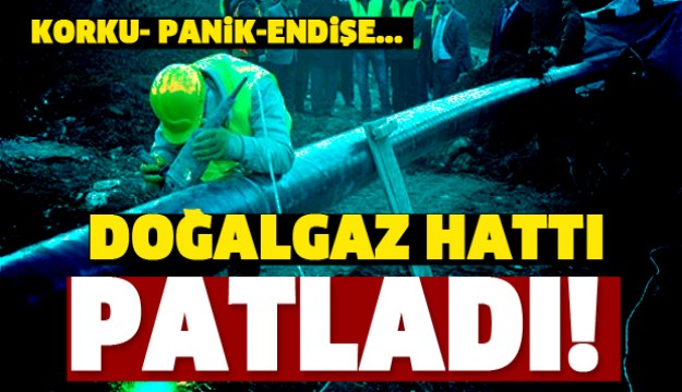 ISPARTA'DA DOĞALGAZ BORU HATTI PATLADI