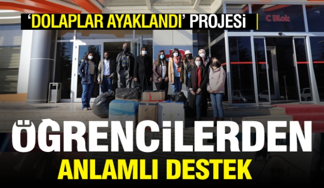 Isparta'da “Dolaplar Ayaklandı” üniversite öğrencilerinden anlamlı proje