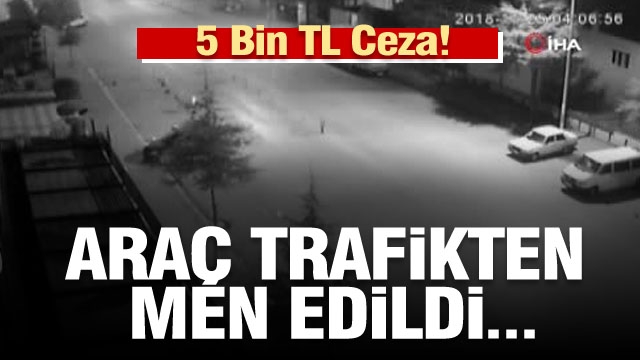 Isparta'da Drift atarken kaza yapan sürücüye şok: trafikten men edildi