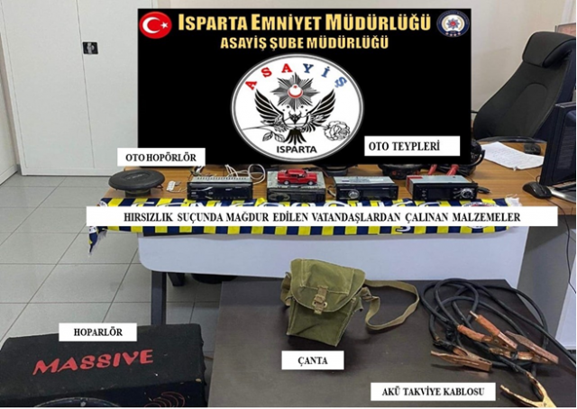 Isparta'da Ekim Ayında yapılan hırsızlık olayları