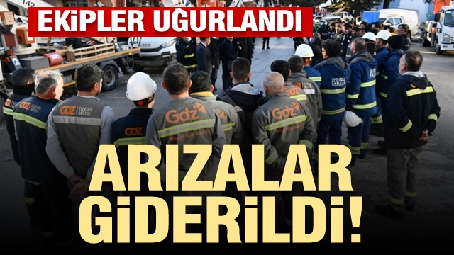 Isparta'da ​Elektrik Arızalarına Müdahale Eden Misafir Ekipler Uğurlandı
