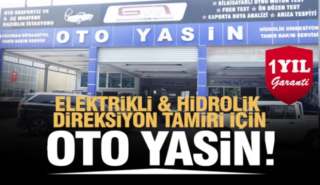 Isparta'da elektrikli ve hidrolik direksiyon tamiri Oto Yasin'de