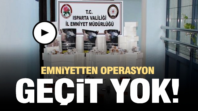 Isparta'da emniyet işyeri aramasında kaçak mallar ele geçirdi