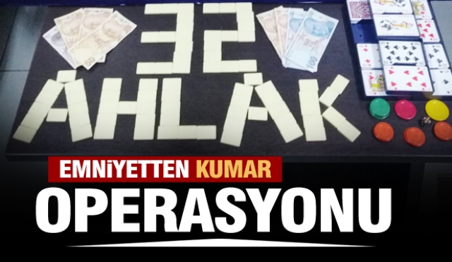 Isparta'da emniyetten kumar operasyonu!