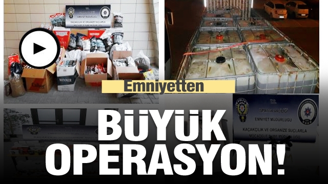 Isparta'da emniyetten geniş çaplı büyük operasyon!