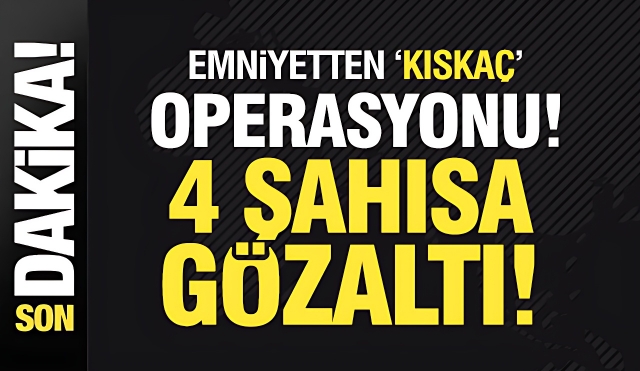 Isparta'da Emniyetten ''Kıskaç'' Operasyonu: 4 Gözaltı
