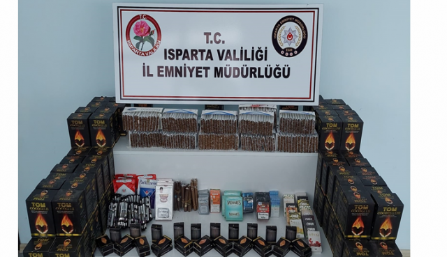 Isparta'da Emniyetten “NEFES” operasyonu: çok sayıda kaçak mal ele geçirildi