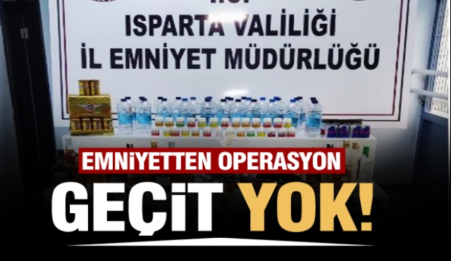 ISPARTA'DA EMNİYETTEN ZEHİR OPERASYONU