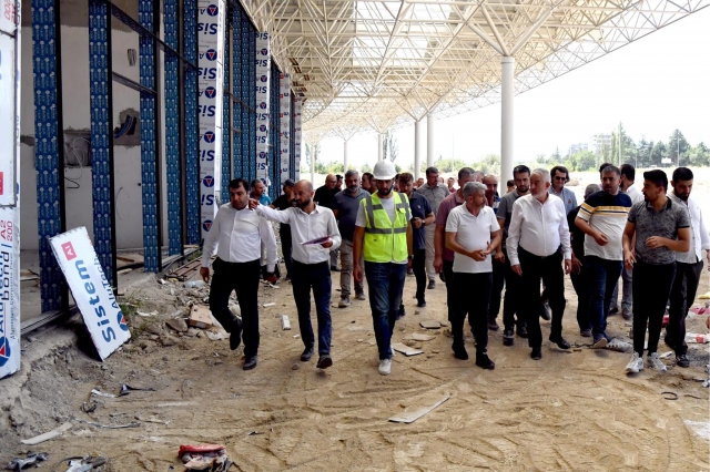 Isparta'da ​Esnaf yeni otogar alanını gezdi