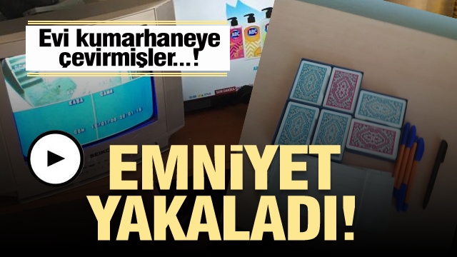 Isparta'da evi kumarhaneye çeviren şahıslar emniyet ekiplerince yakalandı...