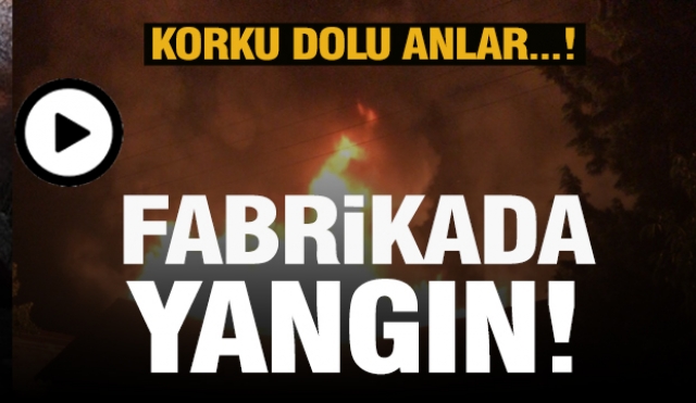 Isparta'da fabrikada Yangın...!