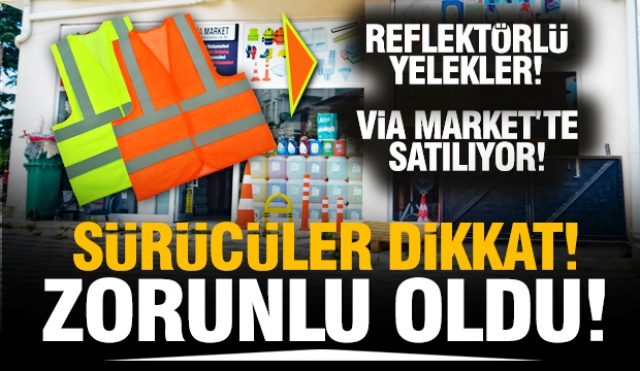 Isparta'da fosforlu reflektörlü  yelek çeşitleri Via Market'te