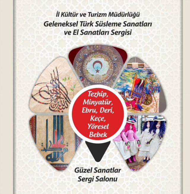 Isparta'da Geleneksel Türk Süsleme Sanatları ve El Sanatları Kursları Yıl Sonu Sergisi